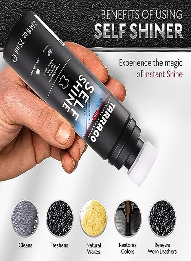 Tarrago Instant Shine Liquid Shoe Polish- Self Shine with Applicator- 75mL - Navy Blue #17 - Image 5